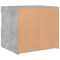 vidaXL Bedside Cabinet with LED Lights Concrete Grey 50x40x45 cm
