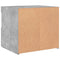 vidaXL Bedside Cabinets with LED Lights 2 pcs Concrete Grey 50x40x45 cm
