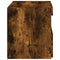 vidaXL Bedside Cabinet with LED Lights Smoked Oak 50x40x45 cm