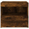 vidaXL Bedside Cabinets with LED Lights 2 pcs Smoked Oak 50x40x45 cm
