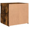 vidaXL Bedside Cabinets with LED Lights 2 pcs Smoked Oak 50x40x45 cm