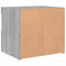 vidaXL Bedside Cabinet with LED Lights Grey Sonoma 50x40x45 cm