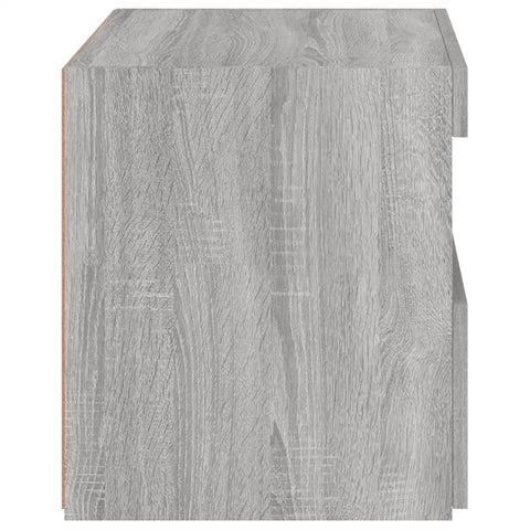 vidaXL Bedside Cabinets with LED Lights 2 pcs Grey Sonoma 50x40x45 cm