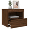 vidaXL Bedside Cabinets with LED Lights 2 pcs Brown Oak 50x40x45 cm