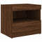 vidaXL Bedside Cabinets with LED Lights 2 pcs Brown Oak 50x40x45 cm