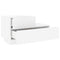 vidaXL Bedside Cabinet with LED Lights White 70x36x40.5 cm