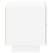 vidaXL Bedside Cabinet with LED Lights White 70x36x40.5 cm
