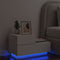 vidaXL Bedside Cabinet with LED Lights White 70x36x40.5 cm
