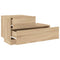 vidaXL Bedside Cabinet with LED Lights Sonoma Oak 70x36x40.5 cm