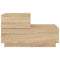 vidaXL Bedside Cabinet with LED Lights Sonoma Oak 70x36x40.5 cm