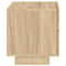 vidaXL Bedside Cabinet with LED Lights Sonoma Oak 70x36x40.5 cm