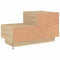vidaXL Bedside Cabinet with LED Lights Sonoma Oak 70x36x40.5 cm