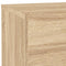 vidaXL Bedside Cabinet with LED Lights Sonoma Oak 70x36x40.5 cm