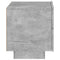 vidaXL Bedside Cabinet with LED Lights Concrete Grey 70x36x40.5 cm