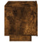 vidaXL Bedside Cabinet with LED Lights Smoked Oak 70x36x40.5 cm