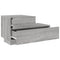vidaXL Bedside Cabinet with LED Lights Grey Sonoma 70x36x40.5 cm