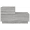 vidaXL Bedside Cabinet with LED Lights Grey Sonoma 70x36x40.5 cm