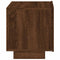 vidaXL Bedside Cabinet with LED Lights Brown Oak 70x36x40.5 cm