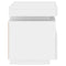 vidaXL Bedside Cabinet with LED Lights White 40x39x48.5 cm