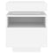 vidaXL Bedside Cabinets with LED Lights 2 pcs White 40x39x48.5 cm