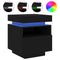 vidaXL Bedside Cabinets with LED Lights 2 pcs Black 40x39x48.5 cm