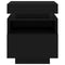 vidaXL Bedside Cabinets with LED Lights 2 pcs Black 40x39x48.5 cm
