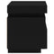 vidaXL Bedside Cabinets with LED Lights 2 pcs Black 40x39x48.5 cm