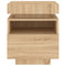 vidaXL Bedside Cabinets with LED Lights 2 pcs Sonoma Oak 40x39x48.5 cm