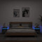 vidaXL Bedside Cabinets with LED Lights 2 pcs Grey Sonoma 40x39x48.5 cm