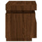 vidaXL Bedside Cabinet with LED Lights Brown Oak 40x39x48.5 cm