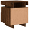 vidaXL Bedside Cabinet with LED Lights Brown Oak 40x39x48.5 cm
