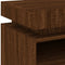 vidaXL Bedside Cabinet with LED Lights Brown Oak 40x39x48.5 cm