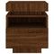 vidaXL Bedside Cabinets with LED Lights 2 pcs Brown Oak 40x39x48.5 cm