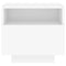 vidaXL Bedside Cabinet with LED Lights White 40x39x37 cm