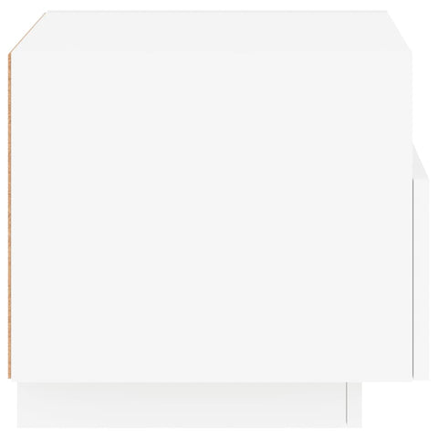 vidaXL Bedside Cabinets with LED Lights 2 pcs White 40x39x37 cm