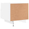vidaXL Bedside Cabinets with LED Lights 2 pcs White 40x39x37 cm