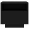 vidaXL Bedside Cabinet with LED Lights Black 40x39x37 cm