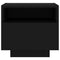 vidaXL Bedside Cabinets with LED Lights 2 pcs Black 40x39x37 cm
