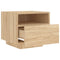 vidaXL Bedside Cabinet with LED Lights Sonoma Oak 40x39x37 cm