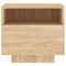 vidaXL Bedside Cabinet with LED Lights Sonoma Oak 40x39x37 cm