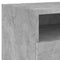 vidaXL Bedside Cabinet with LED Lights Concrete Grey 40x39x37 cm