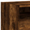 vidaXL Bedside Cabinets with LED Lights 2 pcs Smoked Oak 40x39x37 cm