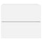 vidaXL Wall-mounted Bedside Cabinet with LED Lights White