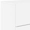 vidaXL Wall-mounted Bedside Cabinet with LED Lights White