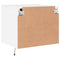 vidaXL Wall-mounted Bedside Cabinets with LED Lights 2 pcs White