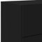 vidaXL Wall-mounted Bedside Cabinets with LED Lights 2 pcs Black