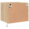 vidaXL Wall-mounted Bedside Cabinet with LED Lights Sonoma Oak