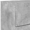 vidaXL Wall-mounted Bedside Cabinet with LED Lights Concrete Gery