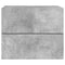 vidaXL Wall-mounted Bedside Cabinets with LED Lights 2 pcs Concrete Grey