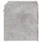 vidaXL Wall-mounted Bedside Cabinets with LED Lights 2 pcs Concrete Grey